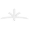 Ekena Millwork Davenport Architectural Grade PVC Gable Bracket, 72"W x 27"H x 2"D x 4"F, 9/12 Pitch GBP072X27X0204DAV00 - alternate 3